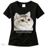 Heavy Breathing Cat Women's T-Shirt thumb 0