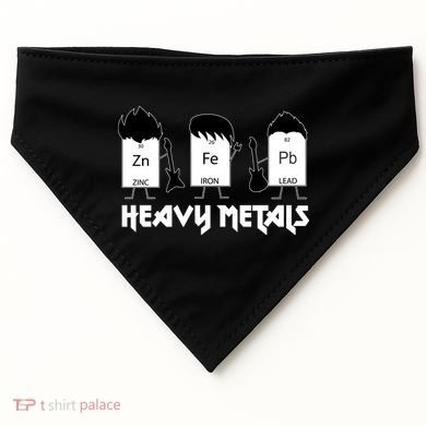Heavy Metals Periodic Table Of Elements USA-Made Doggie Bandana