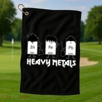 Heavy Metals Periodic Table Of Elements Golf Towel thumb 1