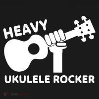 Heavy Ukulele Rocker Musical Instrument Acoustic Guitar Ornament thumb 1