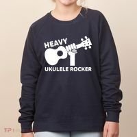 Heavy Ukulele Rocker Musical Instrument Acoustic Guitar Women's Sweatshirt thumb 0