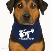 Heavy Ukulele Rocker Musical Instrument Acoustic Guitar USA-Made Doggie Bandana thumb 1