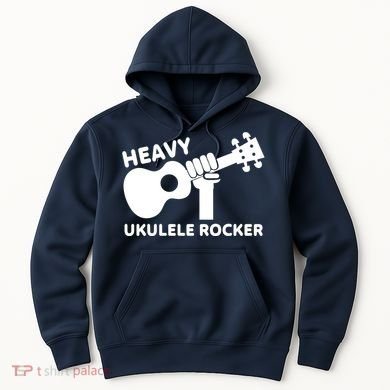 Heavy Ukulele Rocker Musical Instrument Acoustic Guitar Hoodie