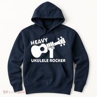 Heavy Ukulele Rocker Musical Instrument Acoustic Guitar Hoodie thumb 0