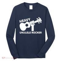 Heavy Ukulele Rocker Musical Instrument Acoustic Guitar Long Sleeve Shirt thumb 0