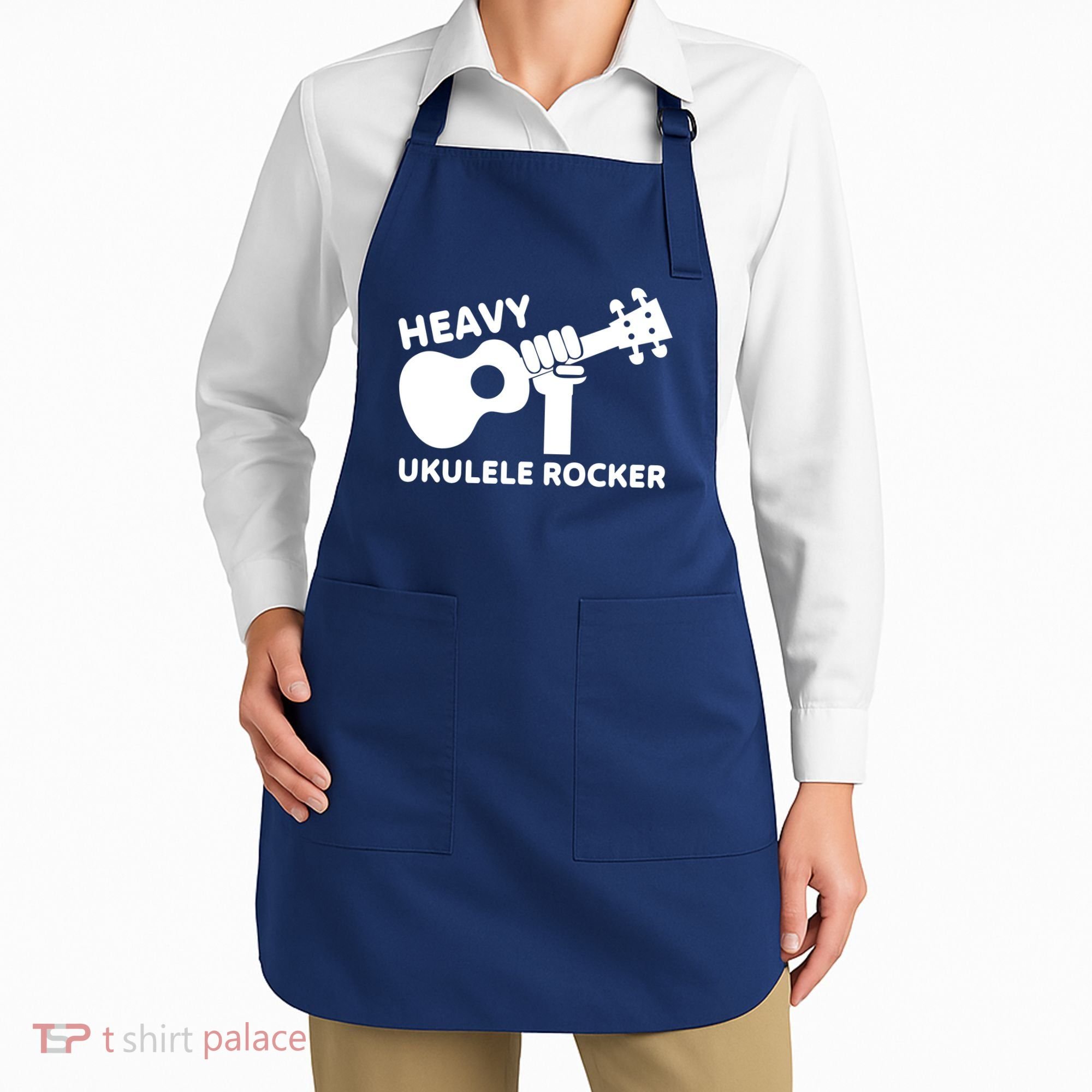 Heavy Ukulele Rocker Musical Instrument Acoustic Guitar Apron