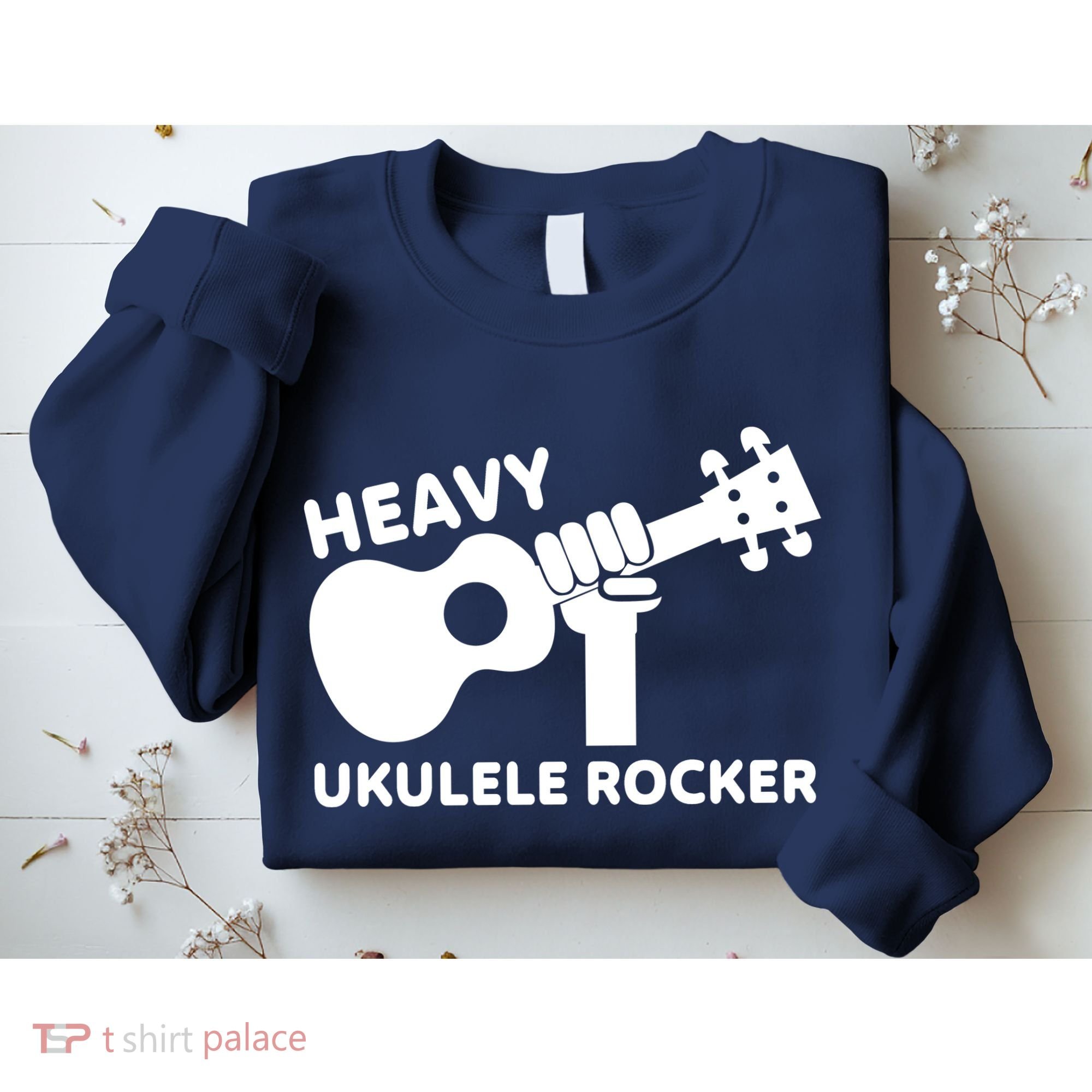 Heavy Ukulele Rocker Musical Instrument Acoustic Guitar Sweatshirt