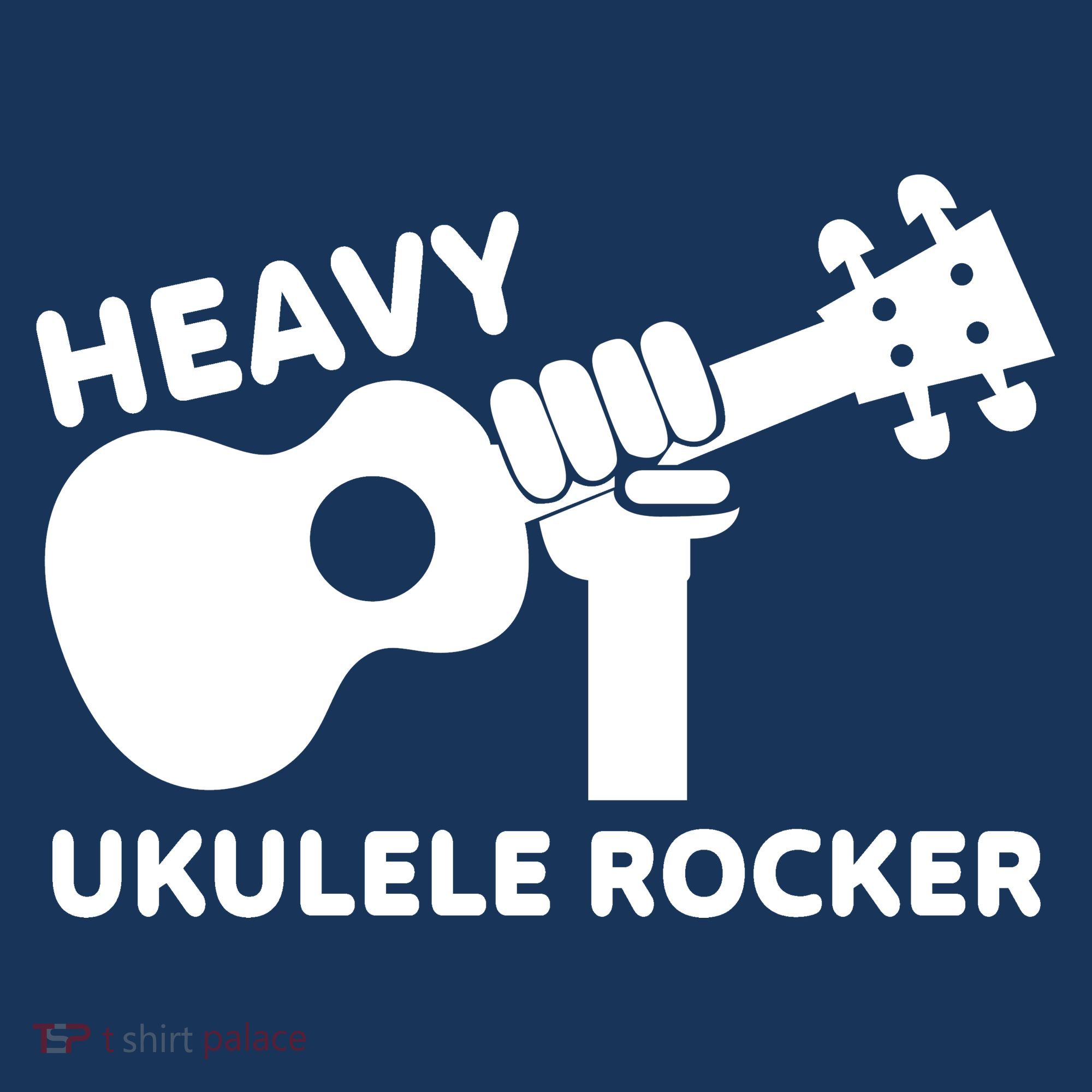 Heavy Ukulele Rocker Musical Instrument Acoustic Guitar T-Shirt