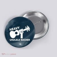 Heavy Ukulele Rocker Musical Instrument Acoustic Guitar Button thumb 0