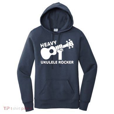 Heavy Ukulele Rocker Musical Instrument Acoustic Guitar Women's Hoodie