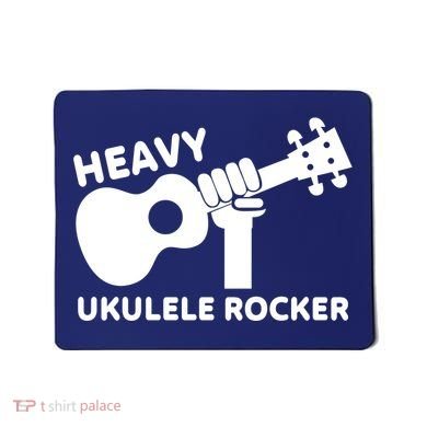 Heavy Ukulele Rocker Musical Instrument Acoustic Guitar Mousepad