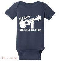 Heavy Ukulele Rocker Musical Instrument Acoustic Guitar Baby Bodysuit thumb 0