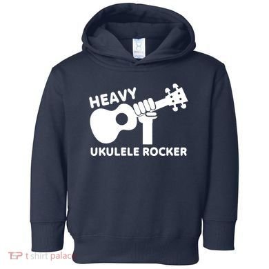 Heavy Ukulele Rocker Musical Instrument Acoustic Guitar Toddler Hoodie