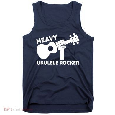 Heavy Ukulele Rocker Musical Instrument Acoustic Guitar Tank Top