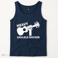 Heavy Ukulele Rocker Musical Instrument Acoustic Guitar Tank Top thumb 2