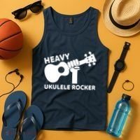 Heavy Ukulele Rocker Musical Instrument Acoustic Guitar Tank Top thumb 4