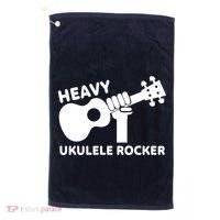 Heavy Ukulele Rocker Musical Instrument Acoustic Guitar Golf Towel thumb 0