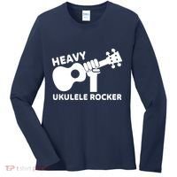 Heavy Ukulele Rocker Musical Instrument Acoustic Guitar Women's Long Sleeve Shirt thumb 0