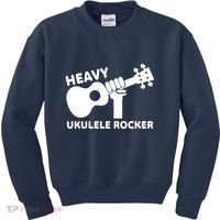 Heavy Ukulele Rocker Musical Instrument Acoustic Guitar Kids Sweatshirt thumb 0