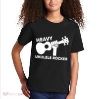 Heavy Ukulele Rocker Musical Instrument Acoustic Guitar Kids T-Shirt thumb 2