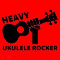 Heavy Ukulele Rocker Musical Instrument Acoustic Guitar Santa Hat thumb 1