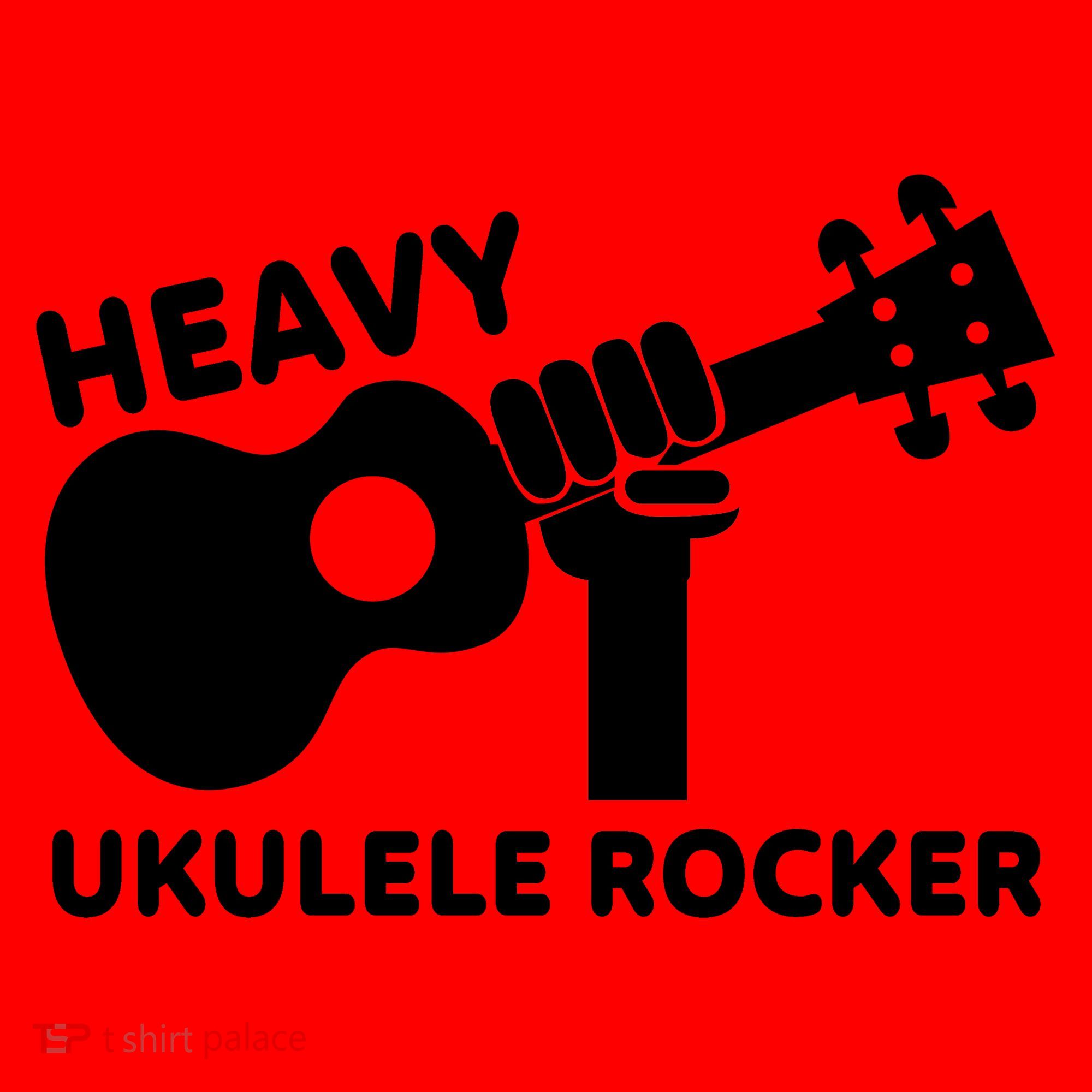 Heavy Ukulele Rocker Musical Instrument Acoustic Guitar Santa Hat