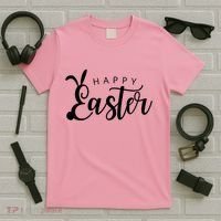Happy Easter Bunny Holiday T-Shirt thumb 5