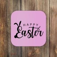 Happy Easter Bunny Holiday Coaster thumb 0