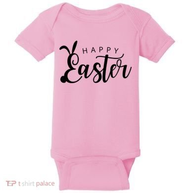 Happy Easter Bunny Holiday Baby Bodysuit