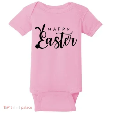Happy Easter Bunny Holiday Baby Bodysuit