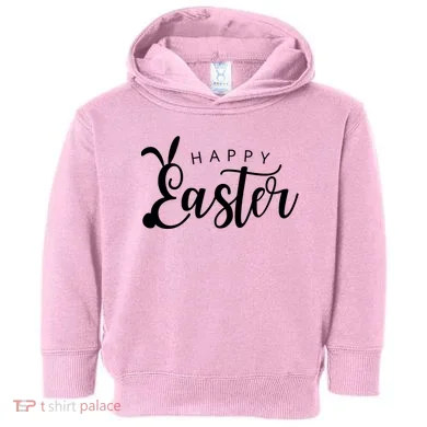 Happy Easter Bunny Holiday Toddler Hoodie