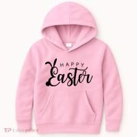 Happy Easter Bunny Holiday Kids Hoodie thumb 0