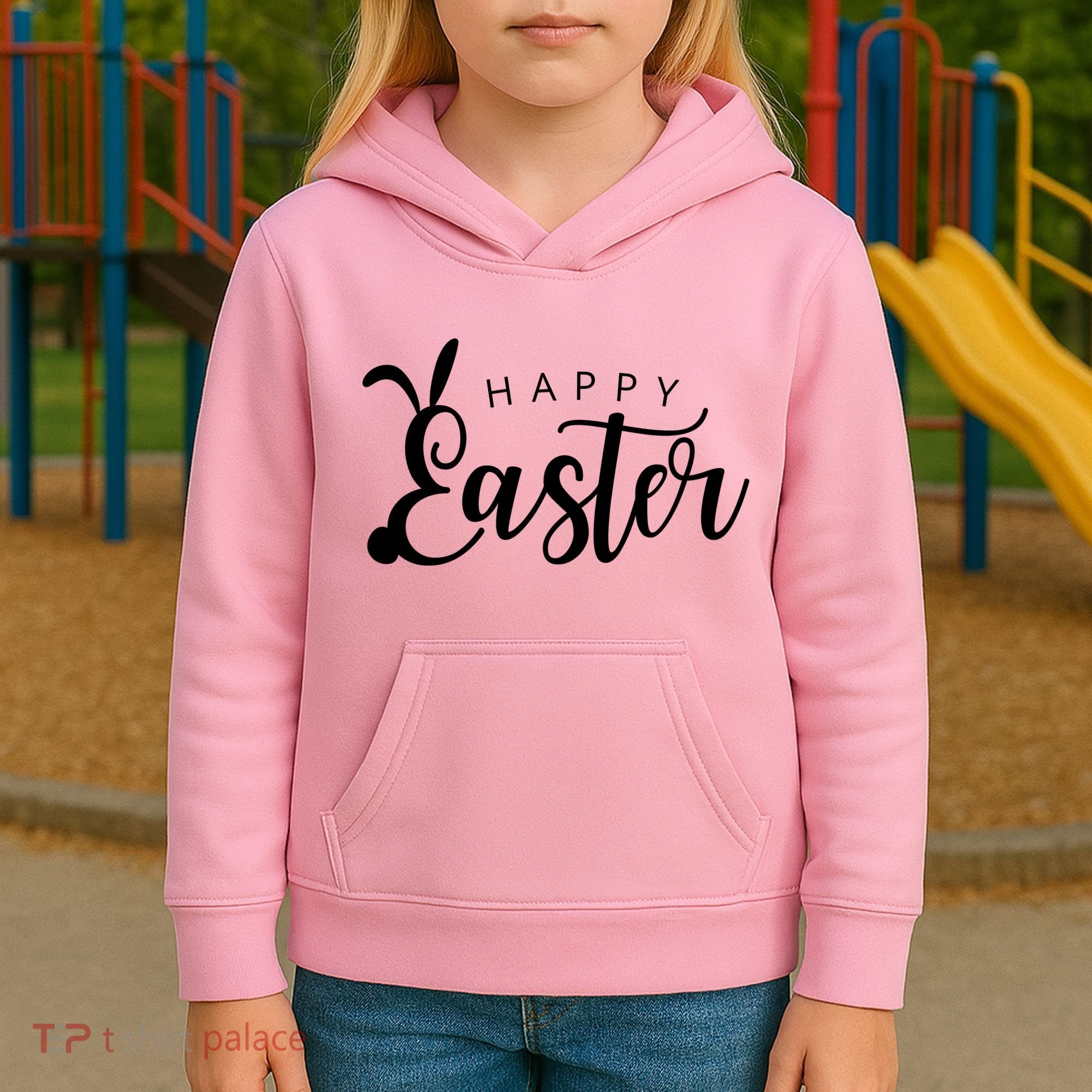 Happy Easter Bunny Holiday Kids Hoodie