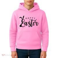 Happy Easter Bunny Holiday Kids Hoodie thumb 4