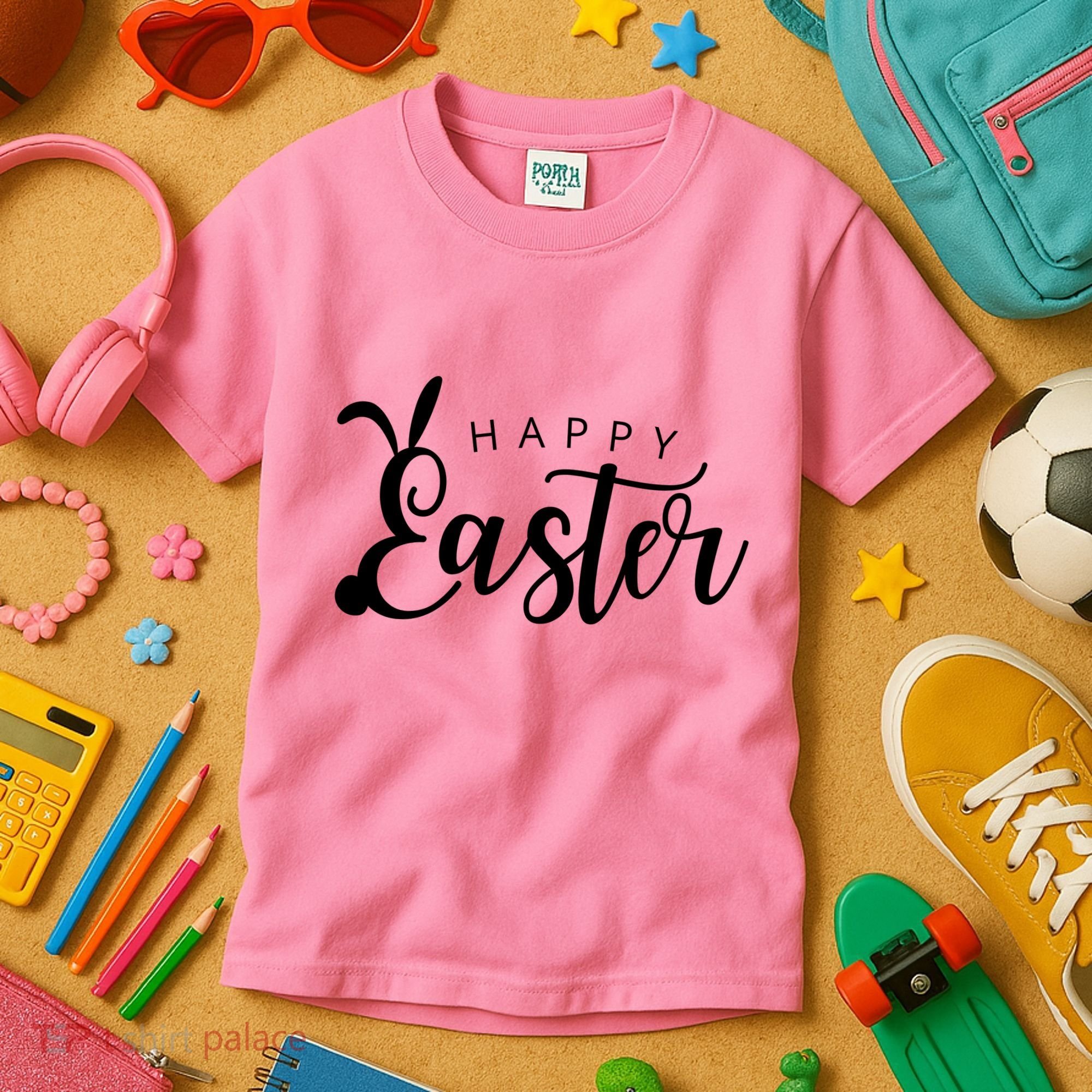 Happy Easter Bunny Holiday Kids T-Shirt