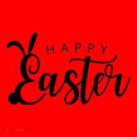 Happy Easter Bunny Holiday Santa Hat thumb 1