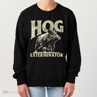 Hog Exterminator Boar Hunting Wild Hog Hunter Women's Sweatshirt thumb 0