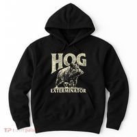 Hog Exterminator Boar Hunting Wild Hog Hunter Hoodie thumb 0