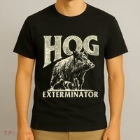 Hog Exterminator Boar Hunting Wild Hog Hunter T-Shirt thumb 3