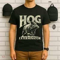 Hog Exterminator Boar Hunting Wild Hog Hunter T-Shirt thumb 6