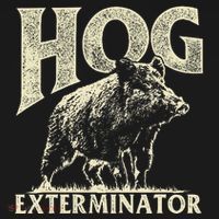 Hog Exterminator Boar Hunting Wild Hog Hunter Polo thumb 3