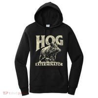 Hog Exterminator Boar Hunting Wild Hog Hunter Women's Hoodie thumb 0