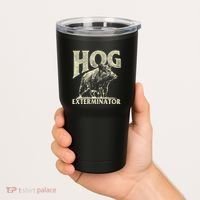 Hog Exterminator Boar Hunting Wild Hog Hunter Tumbler thumb 2