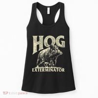 Hog Exterminator Boar Hunting Wild Hog Hunter Women's Tank Top thumb 0