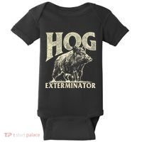 Hog Exterminator Boar Hunting Wild Hog Hunter Baby Bodysuit thumb 0