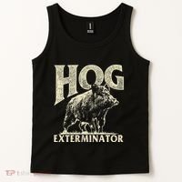 Hog Exterminator Boar Hunting Wild Hog Hunter Tank Top thumb 2