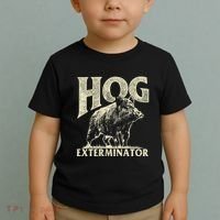 Hog Exterminator Boar Hunting Wild Hog Hunter Toddler T-Shirt thumb 2