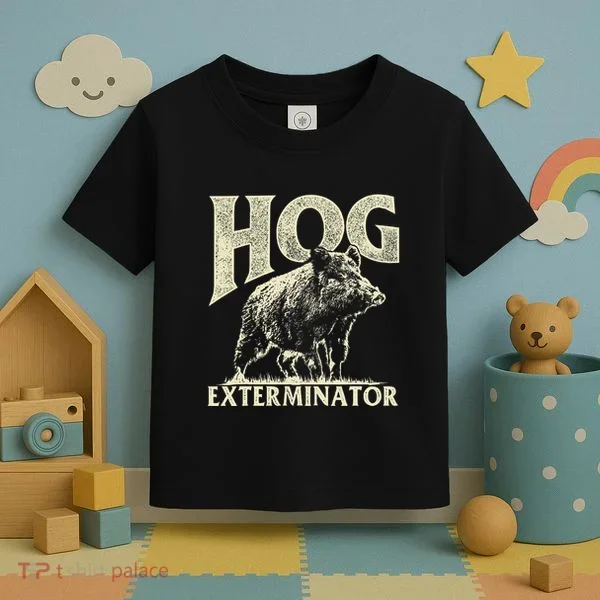 Hog Exterminator Boar Hunting Wild Hog Hunter Toddler T-Shirt