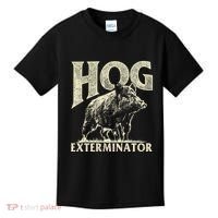 Hog Exterminator Boar Hunting Wild Hog Hunter Kids T-Shirt thumb 0