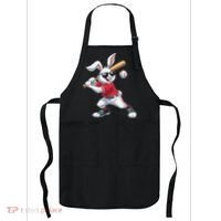 Happy Easter Bunny Playing Baseball Easter Sport Gift Apron thumb 0